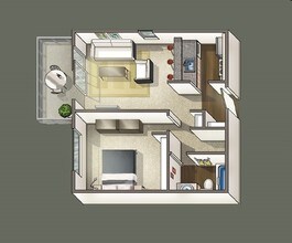 1x1 Small E-20 floor plan